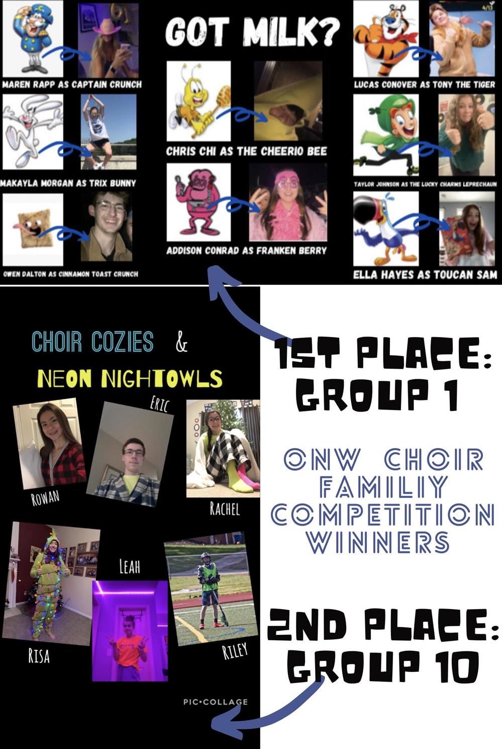 onw choir families contest