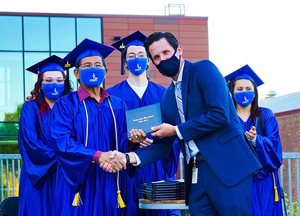 photo of diploma presentation