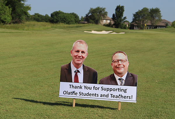 photo of sign on golf course