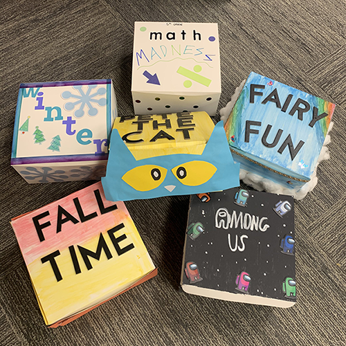 photo of several learning boxes