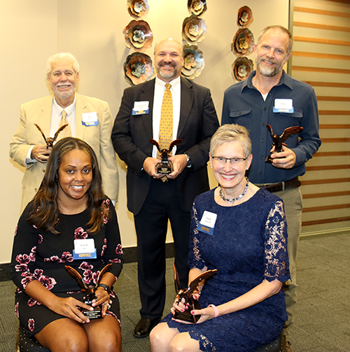 photo of group of honorees holding their awards