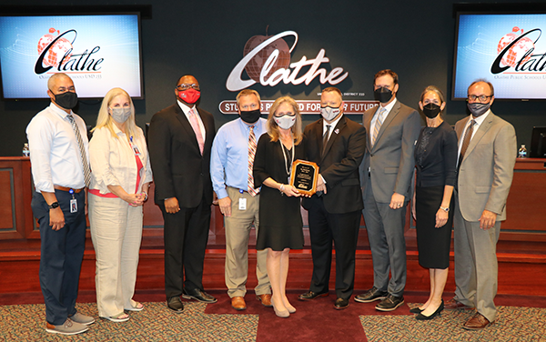 photo of board members and Joy Bondurant