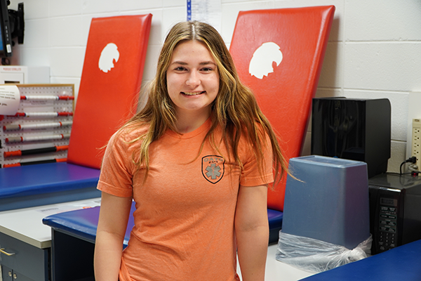 Kariann in Sports Medicine classroom