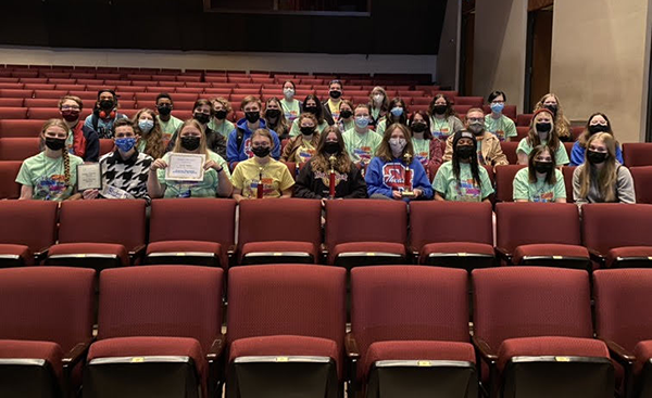 group of thespians from Olathe North