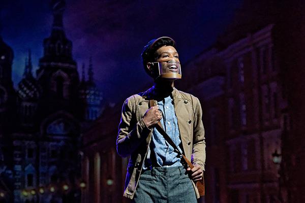 teenage actor on theatre stage