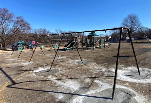 new playground equipment has been installed
