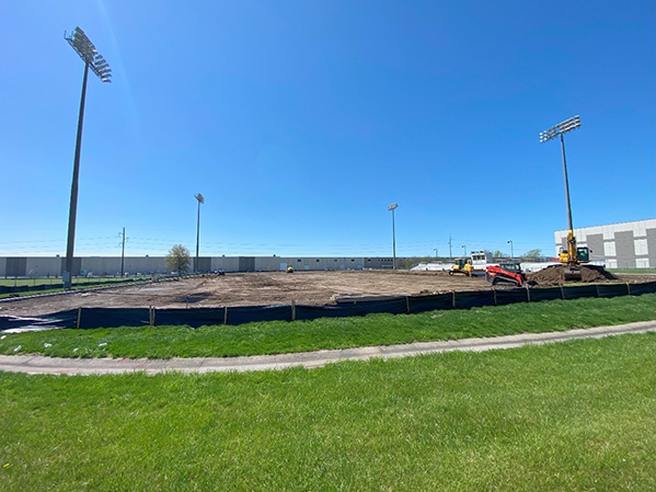replacing turf at district athletic complex