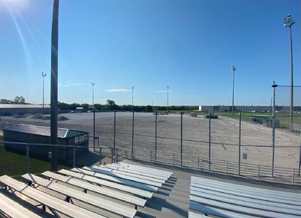baseball field without any turf