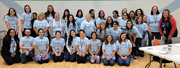 staff group wearing special Head Start shirts