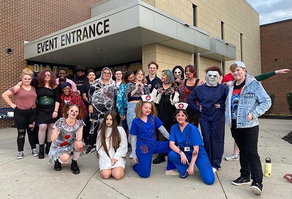 theater students in costume