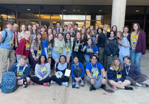 group of students posing for camera