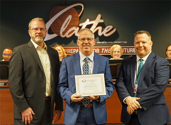 board recognizes Matt Johnson