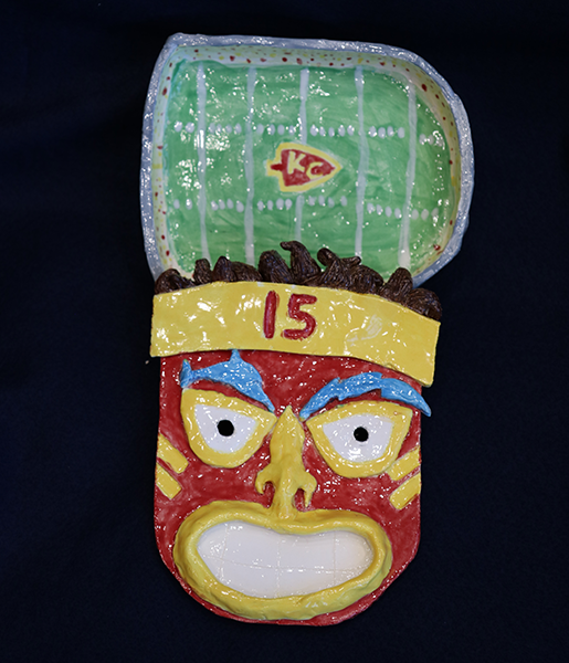 clay box features Patrick Mahomes of the Kansas City Chiefs