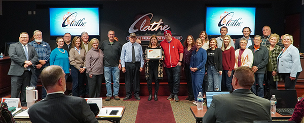 representatives from Journey Bible Church are recognized