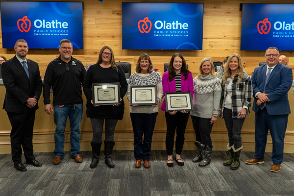teachers honored by board members